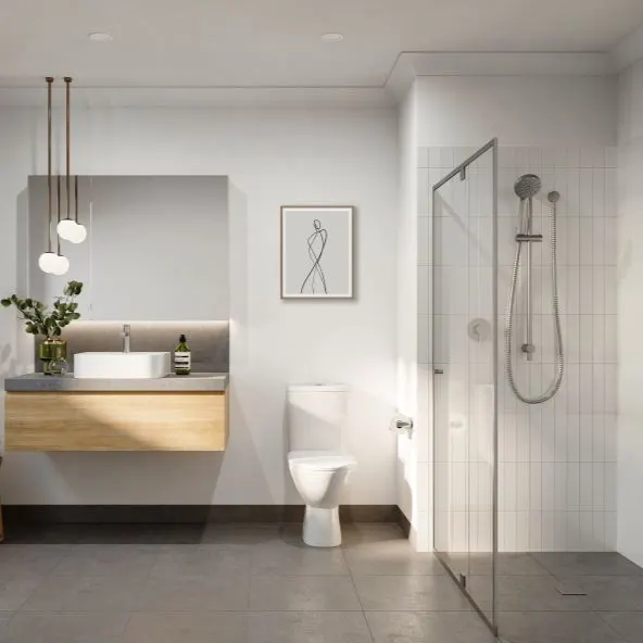 desain kamar mandi luas dan bersih