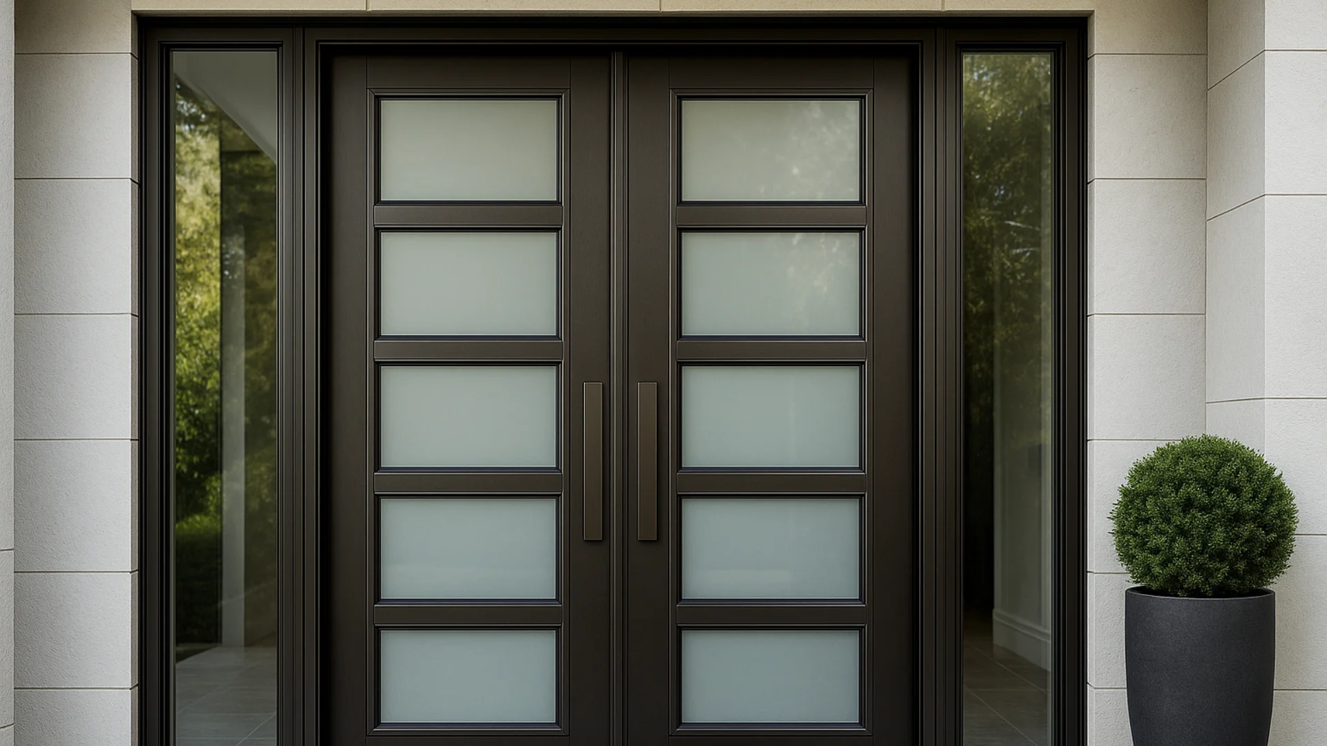 Contoh Model Pintu Aluminium Mewah Desain Terbaru