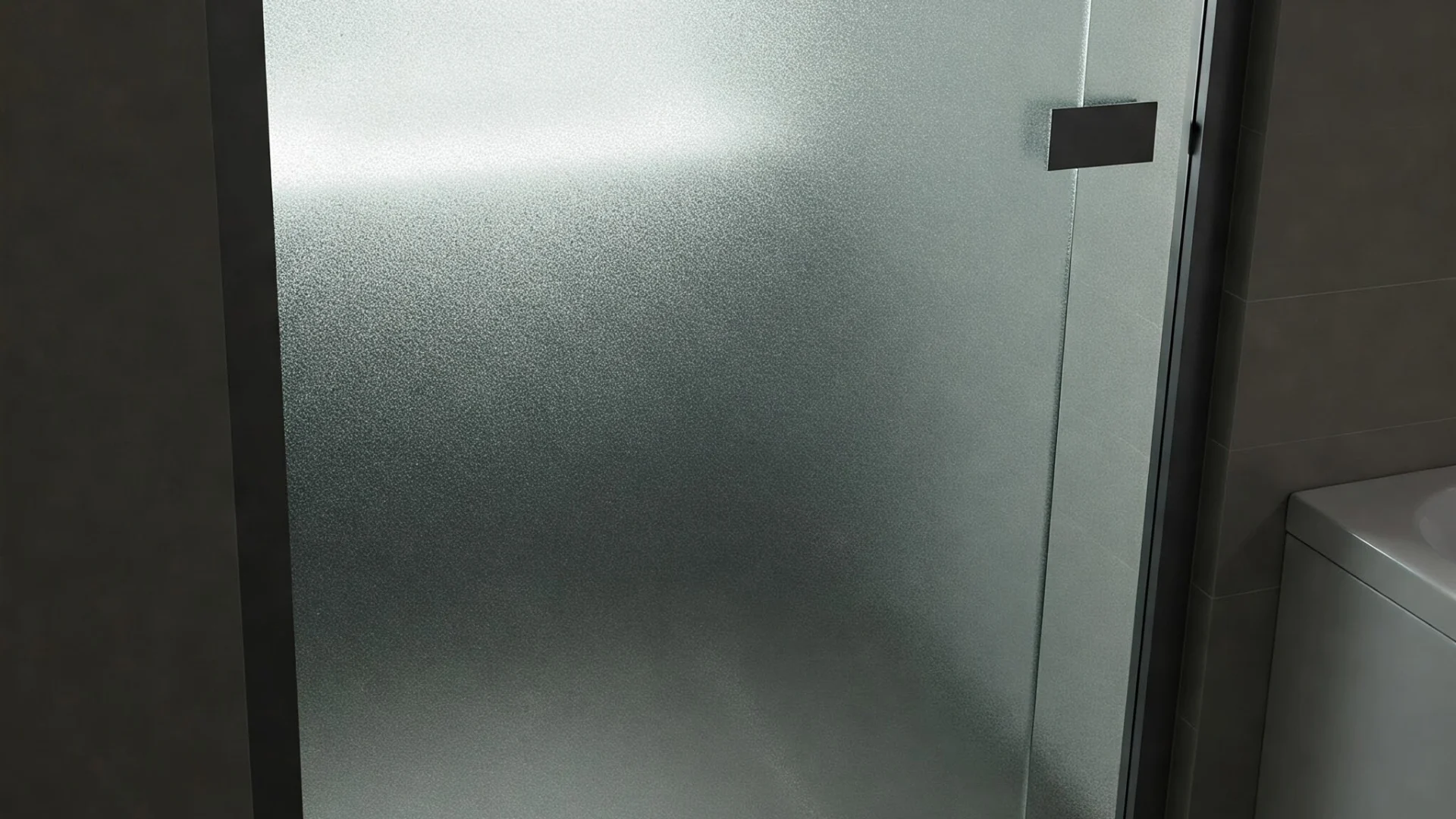 pintu kamar mandi kaca buram modern minimalis