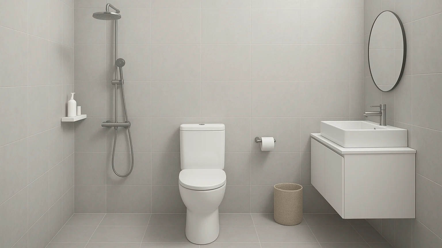 Inspiratif! Desain Kamar Mandi Minimalis 2×2 Kloset Duduk