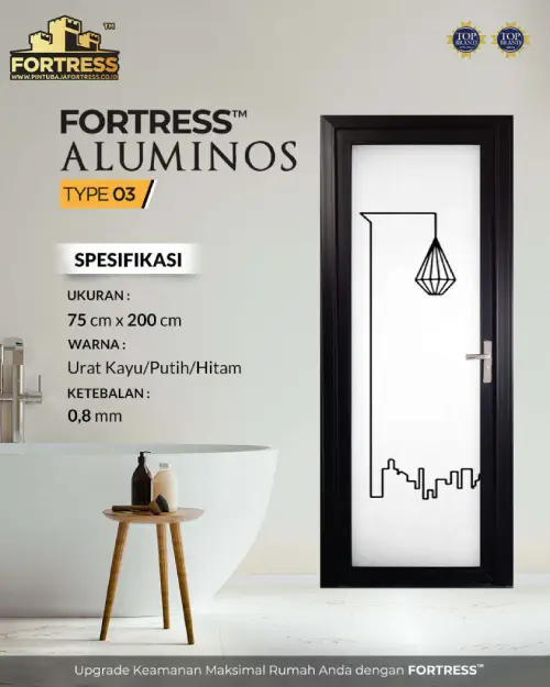FORTRESS Aluminos Type 3 Hitam