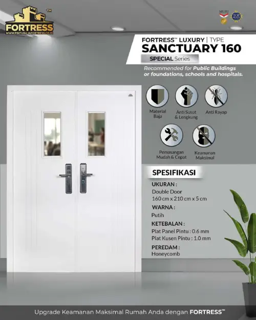 sanctuary 160 fortress pintu baja