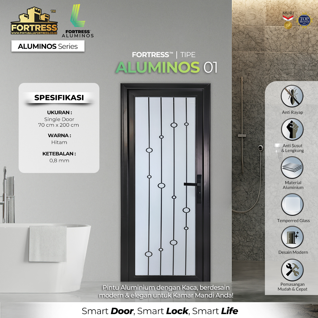 pintu fortress aluminos 01 hitam