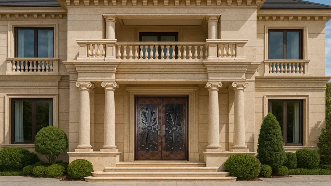 Fasad dengan Model Pintu Rumah Mewah
