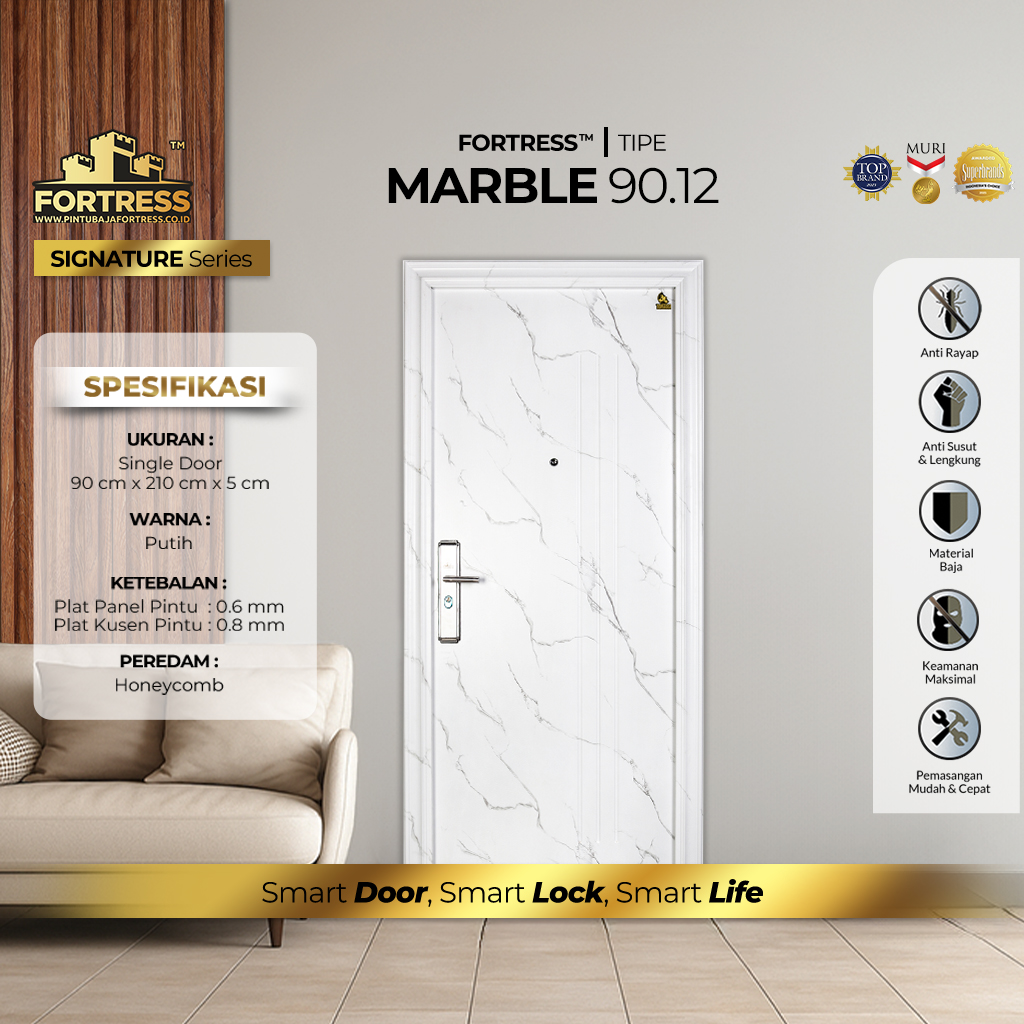 Pintu Baja Fortress Marble 90.12