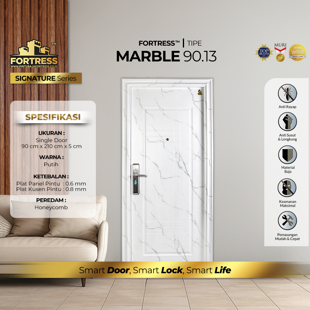 Pintu Baja Fortress Marble 90.13