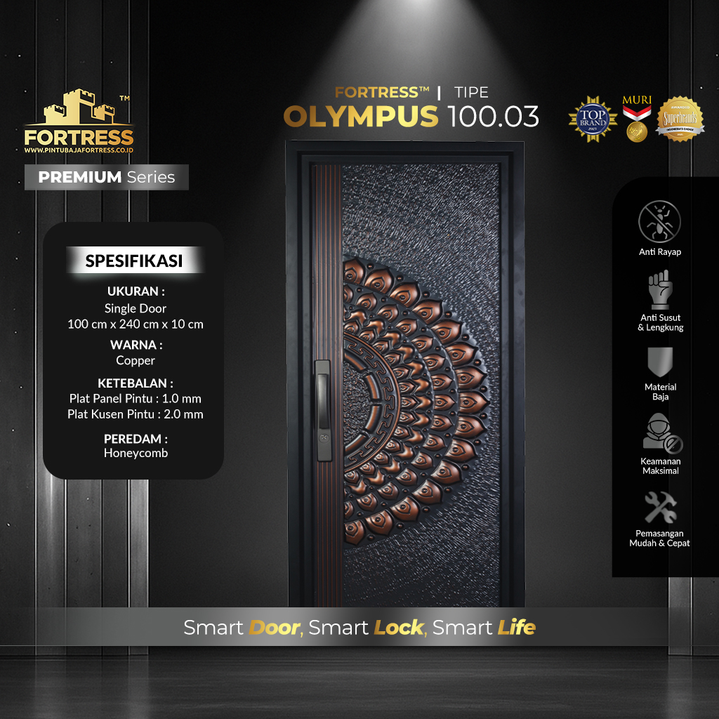 Pintu Baja Fortress Olympus 100.03