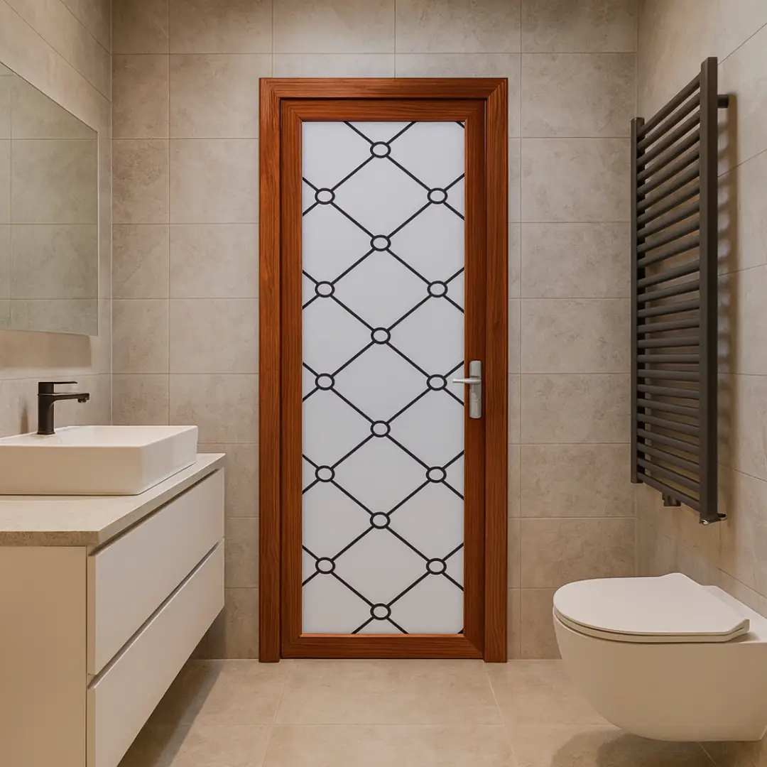 interior kamar mandi dengan pintu aluminium merk aluminos