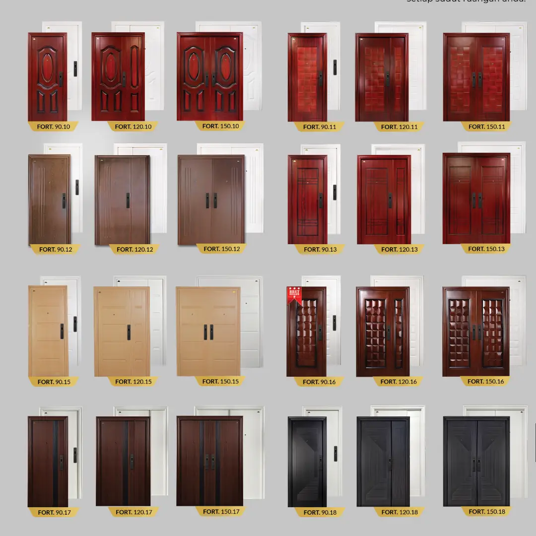 model pintu baja fortress klasik modern