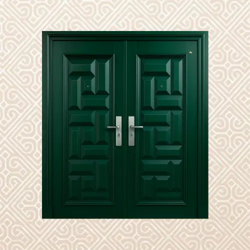 pintu warna hijau zamrud