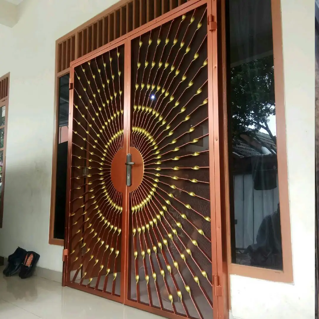 Teralis Pintu Model Sinar Matahari