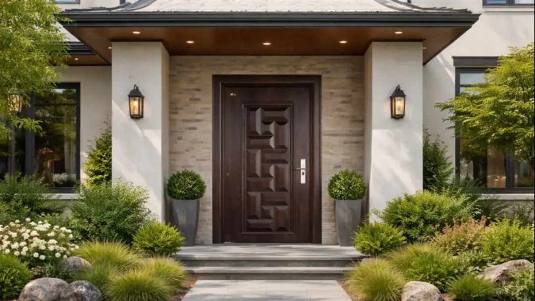 Rumah Terlihat Lebih Berkelas dengan Pintu Rumah Depan Kayu Ini!