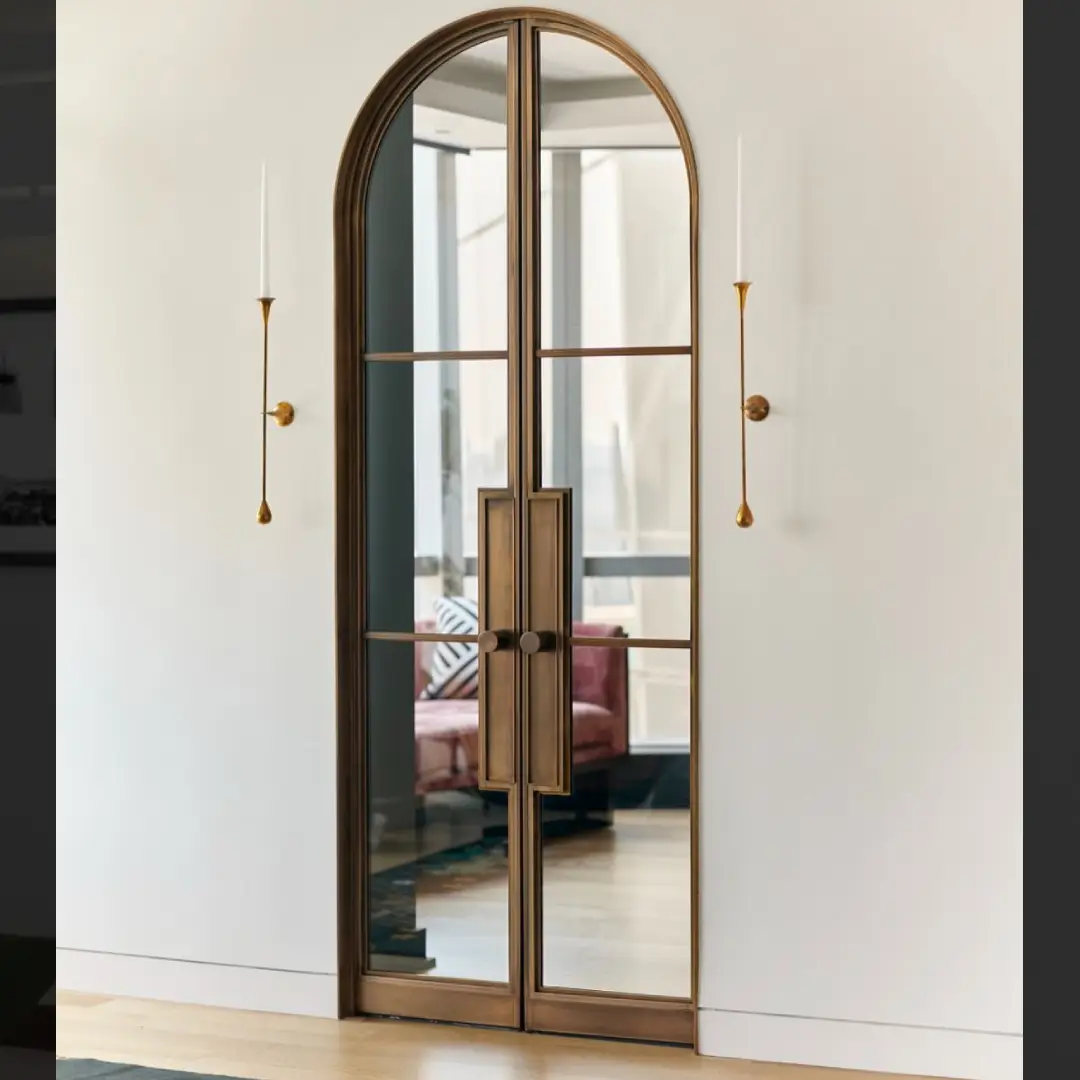 Model Pintu Geser Setengah Lingkaran Double Door