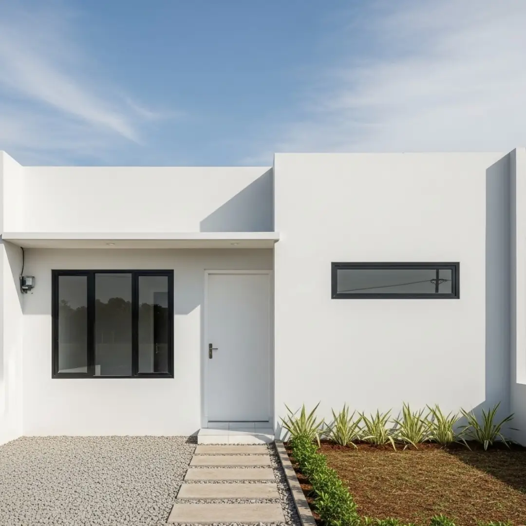 Model Rumah Budget 100 Juta Minimalis Putih
