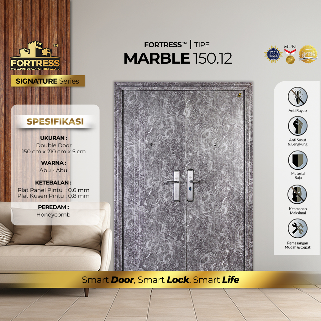 Pintu Baja Fortress Type Marble 150.12