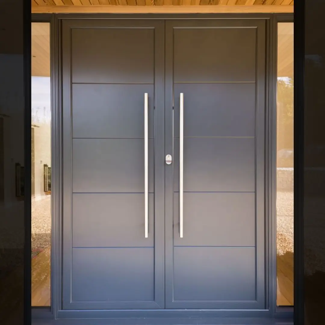 Pintu Aluminium Hitam Kupu Tarung