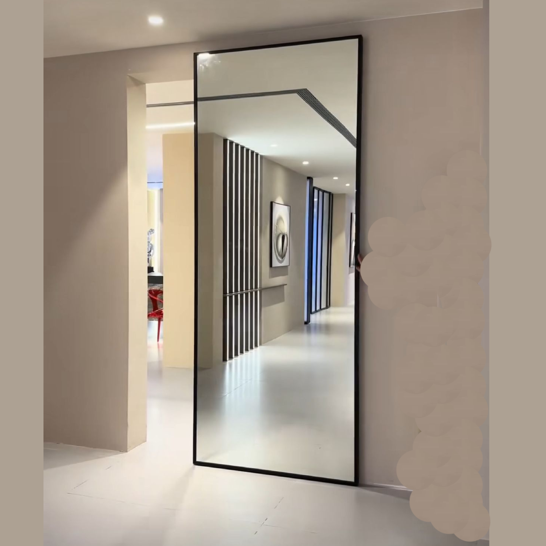 Pintu Sliding dengan Cermin