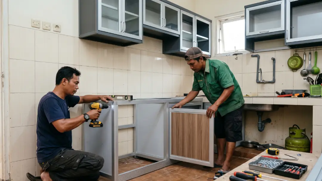 Biaya Pasang Kitchen Set Aluminium