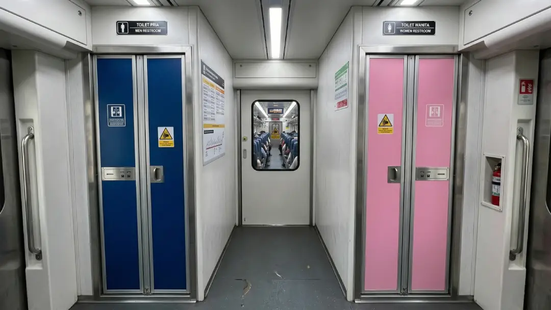 Gampang Banget! Begini Cara Membuka Pintu Toilet Kereta Api yang Benar