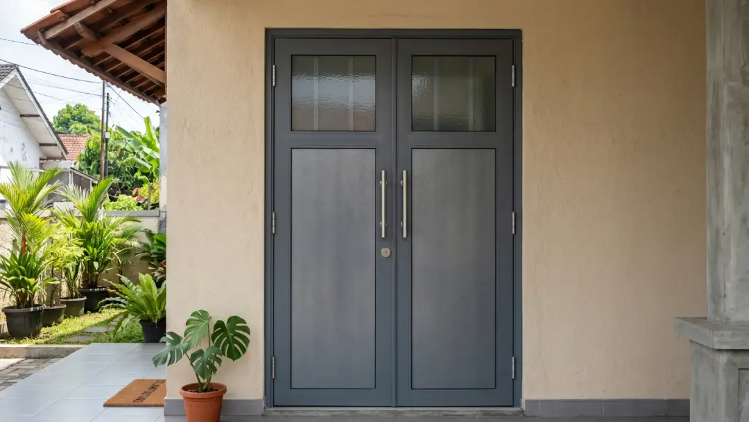 pintu aluminium kupu tarung