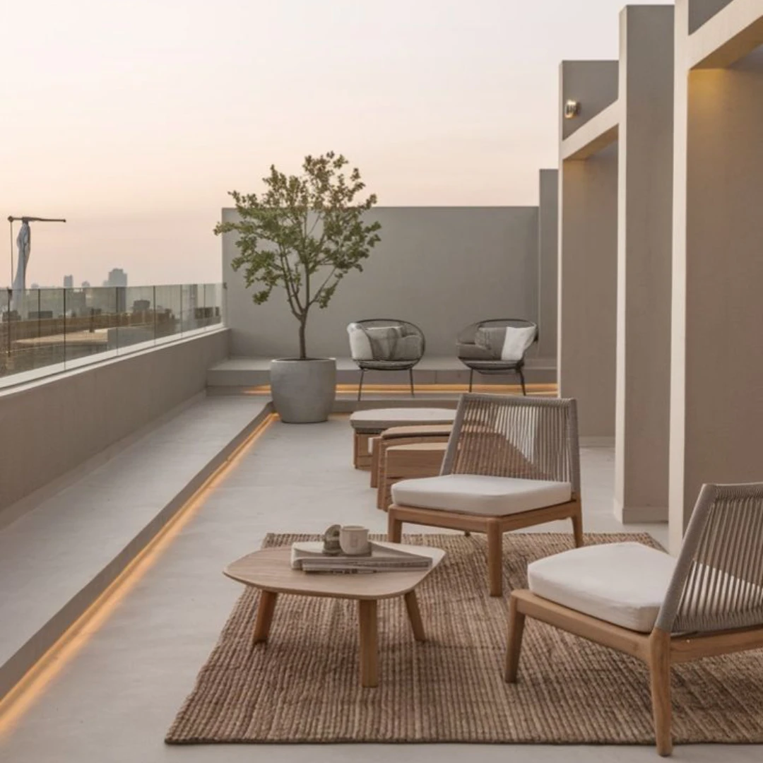 Model Rooftop Minimalis Bernuansa Warna Krem