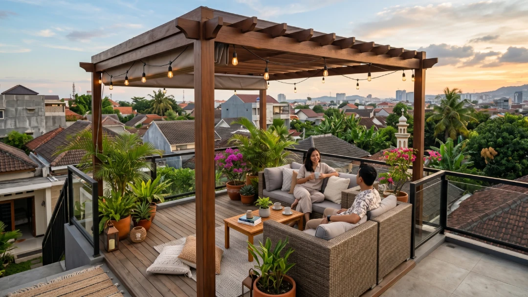 rooftop rumah keren