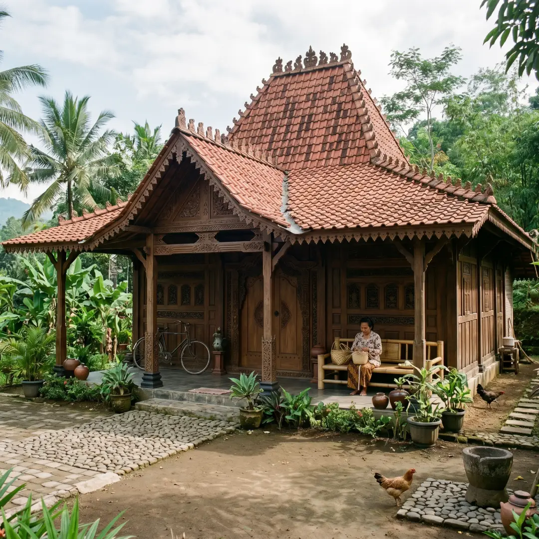 rumah adat jawa tengah joglo