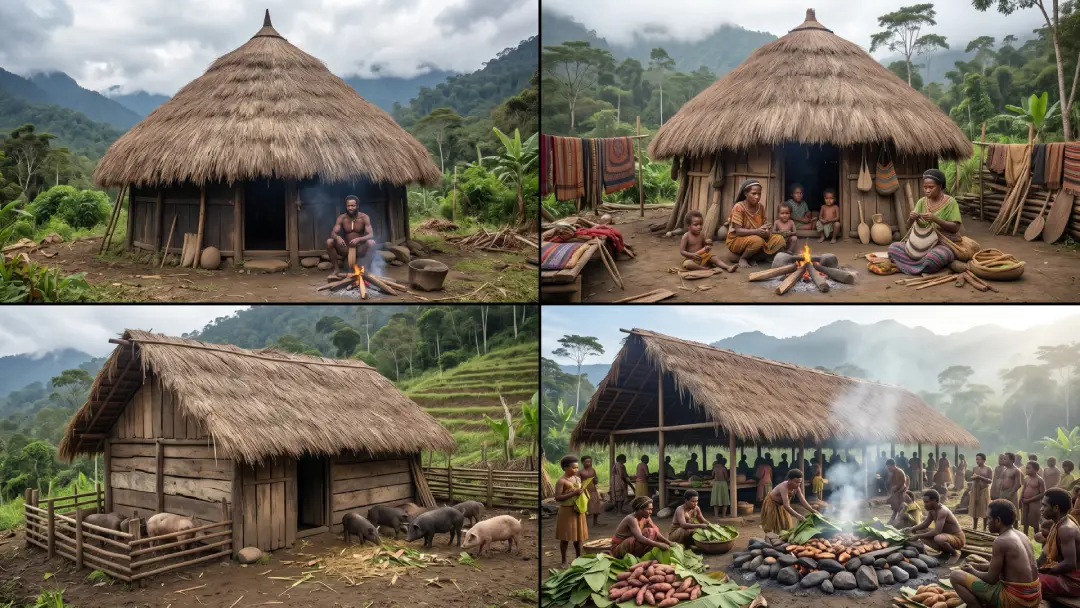 rumah adat papua