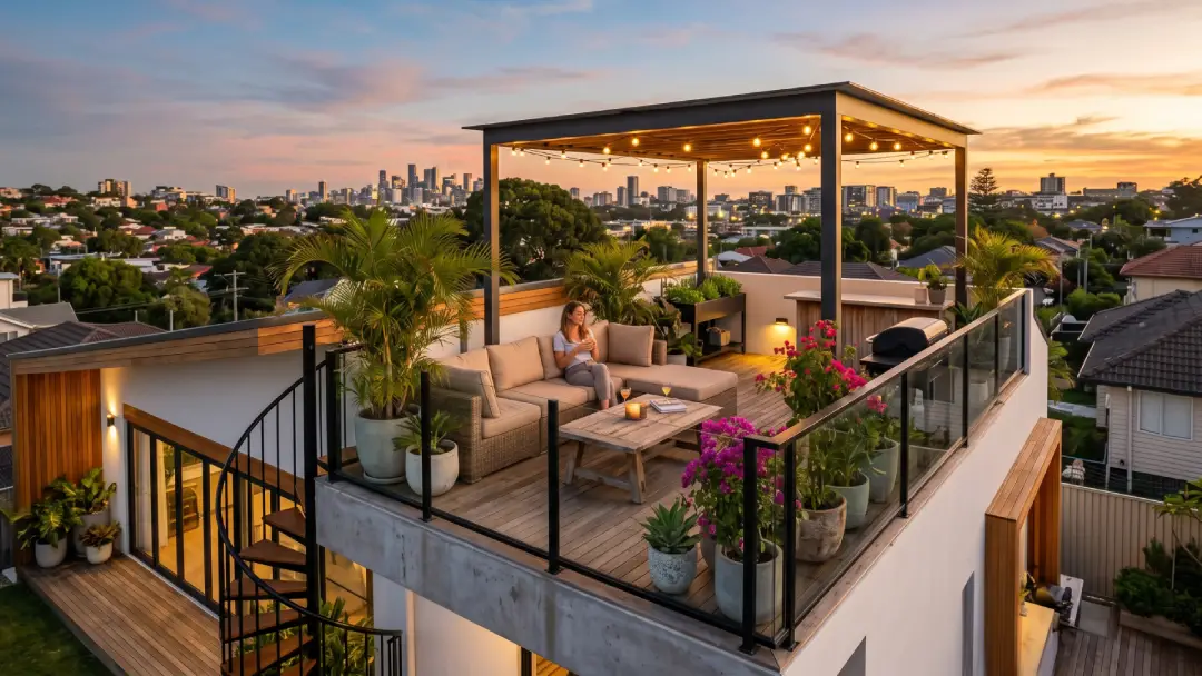 rooftop rumah 1 lantai