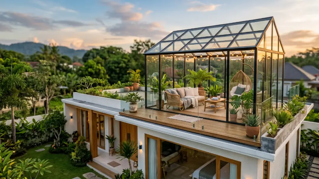 rooftop rumah kaca