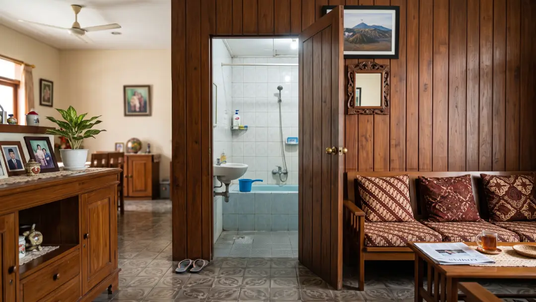 Keren! Ini Model Pintu Kamar Mandi Kamuflase yang Gak Masuk Akal