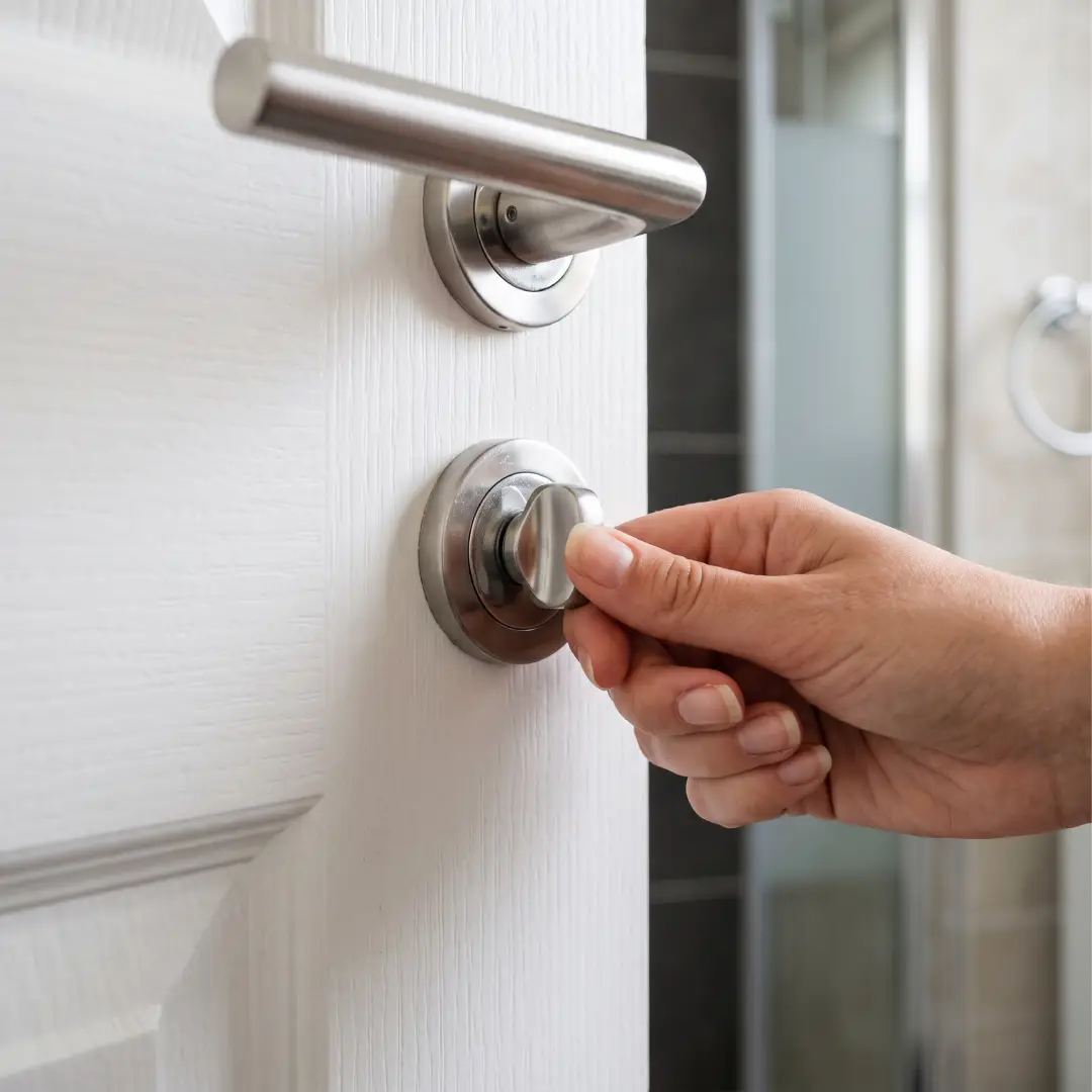 handle pintu kamar mandi tanpa kunci dengan thumbturn