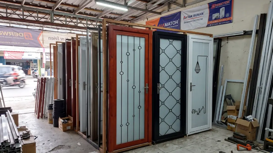 harga pintu kamar mandi aluminium terbaru fortress aluminos