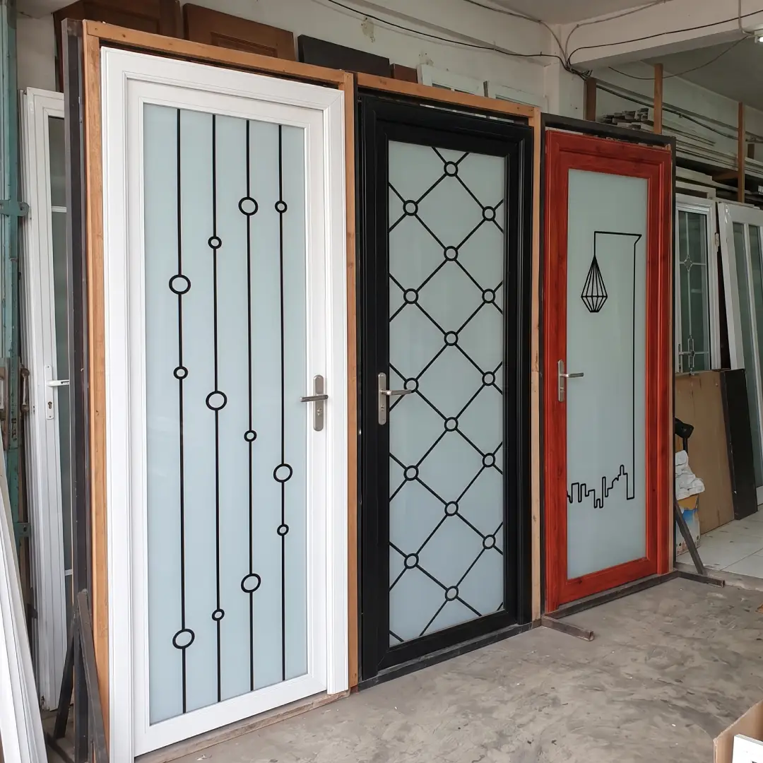 pintu kamar mandi aluminium 1 set merk fortess aluminos