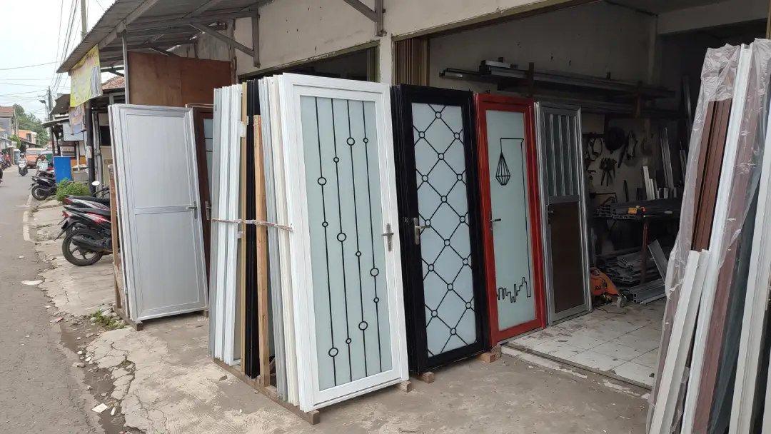 pintu kamar mandi aluminium bali